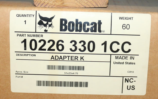 BOBCAT ­-­ 102263301CC ­-­ KIT: ADAPTER
