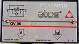 ATOS ­-­ QV-06/11-60 ­-­ HYDRAULIC FLOW CONTROL VALVE