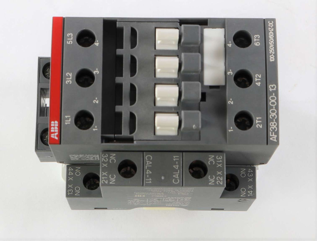 ABB CORP ­-­ AF38-30-00-13+CAL4-11 ­-­ CONTACTOR W/CAL4-11 AUX CONTACT BLOCK