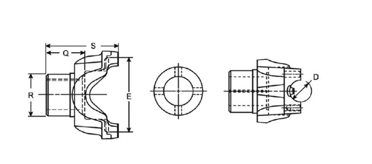 DANA SPICER ­-­ 4-4-5061-1 ­-­ DRIVE SHAFT END YOKE