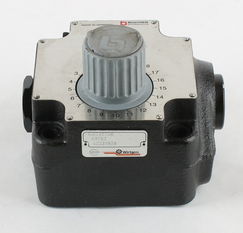 WIRTGEN ­-­ 49762 ­-­ FLOW REGULATOR VALVE