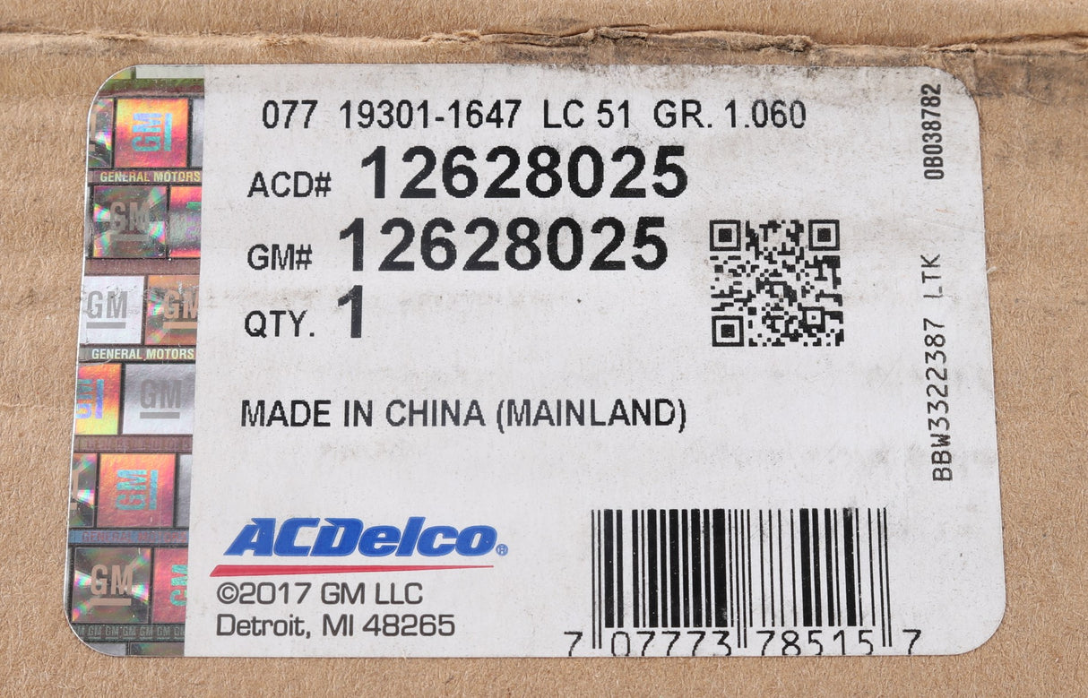 AC DELCO  ­-­ 12628025 ­-­ DRIVE BELT TENSIONER CHEVY 6.2L-NO PULLEY INCLUDED