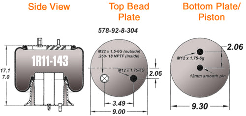 GOODYEAR ­-­ 1R11-143 ­-­ AIR SPRING