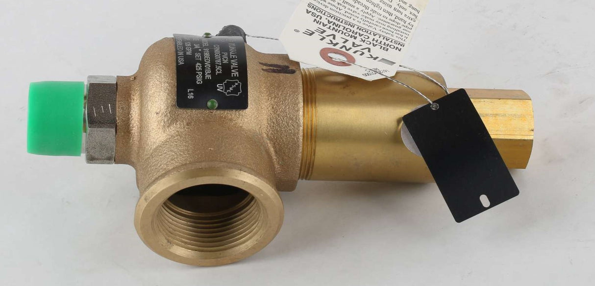 EMERSON - KUNKLE VALVE/CASH ­-­ 919BEDV01BJE-0425 ­-­ PRESSURE RELIEF VALVE 425 PSI 126 GPM 3/4"