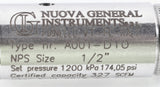 NUOVA GENERAL INSTRUMENTS ­-­ A001-D10 ­-­ VALVE: SAFETY