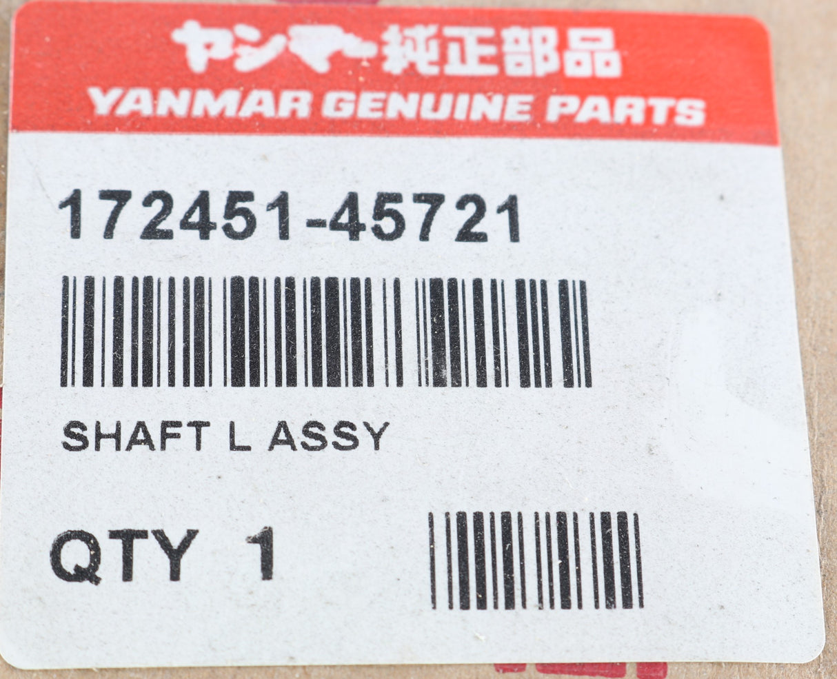 YANMAR ­-­ 172451-45721 ­-­ SHAFT L ASSY