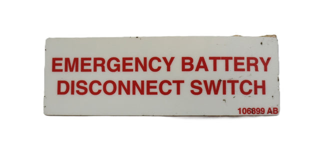 JLG ­-­ 70046033 ­-­ DECALEMERGENCY BATTERY