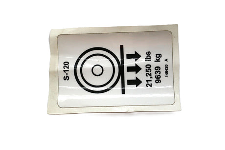 JLG ­-­ 70042731 ­-­ DECALLABEL WHEEL LOAD S-120