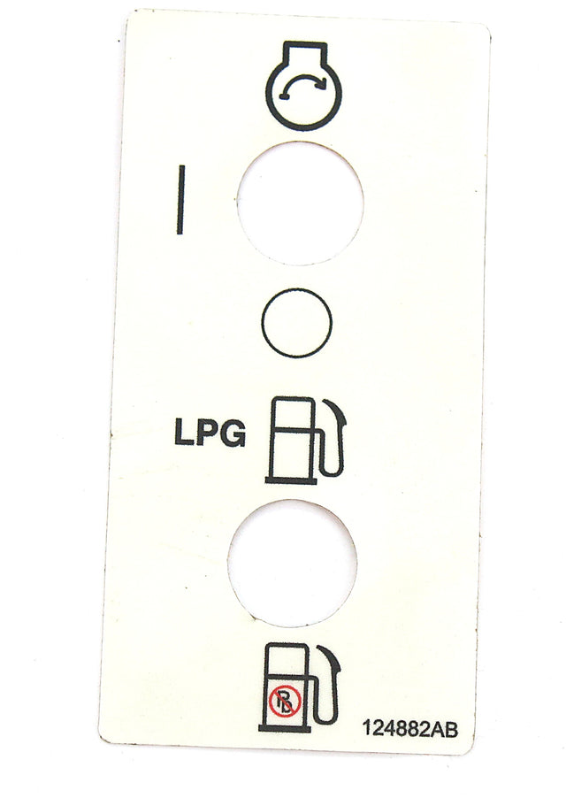 JLG ­-­ 70046020 ­-­ DECALSTART ON|OFF|LP-G