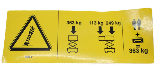 JLG ­-­ 70043905 ­-­ DECALSYM-MAX CAP 800