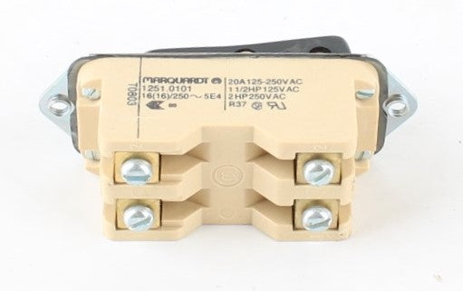 MARQUARDT - 1251.0101 - ROCKER SWITCH DPST 20A 125-250VAC