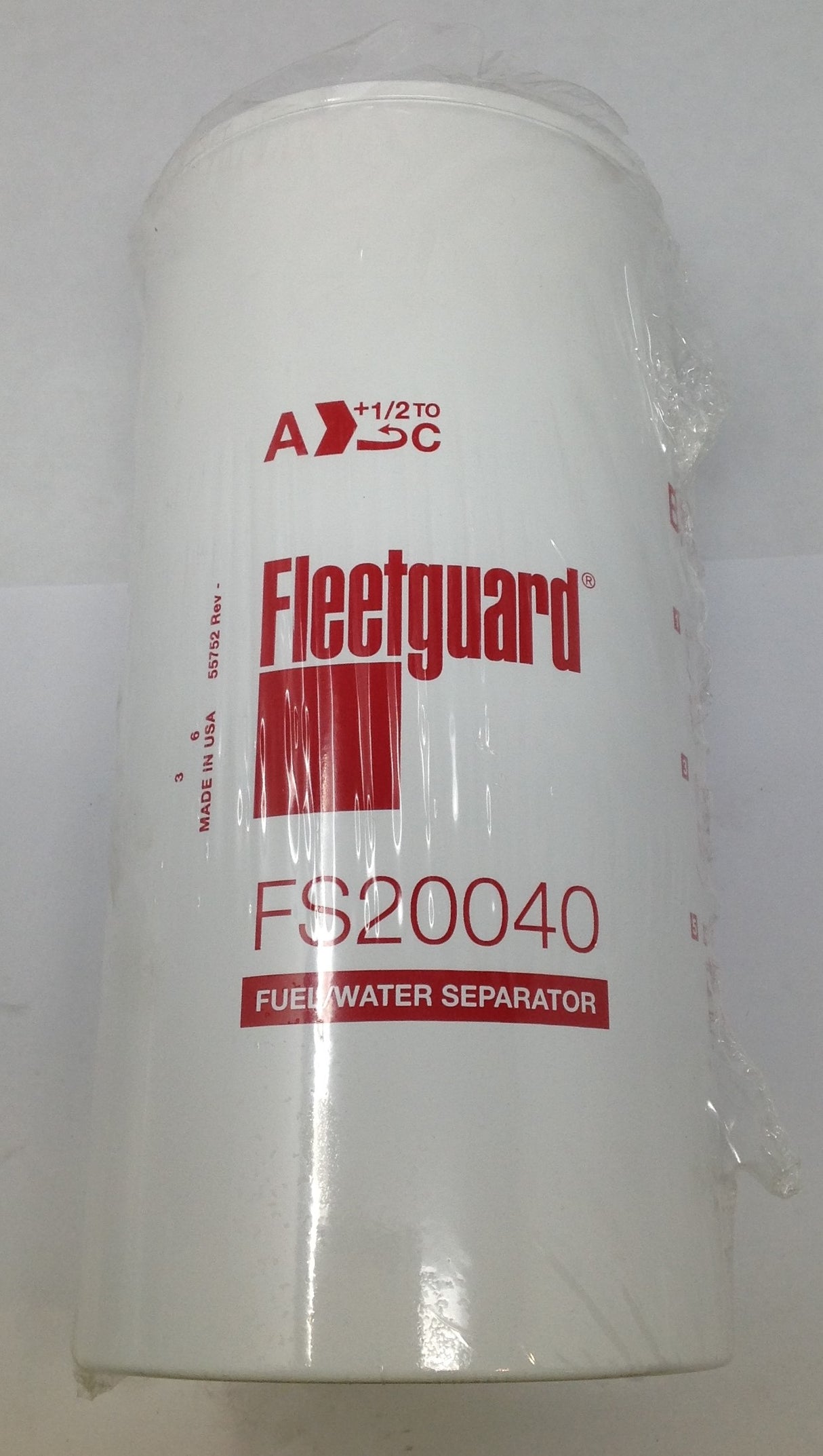 FLEETGUARD ­-­ FS20040 ­-­ FUEL FILTER/WATER SEPARATOR ELEMENT