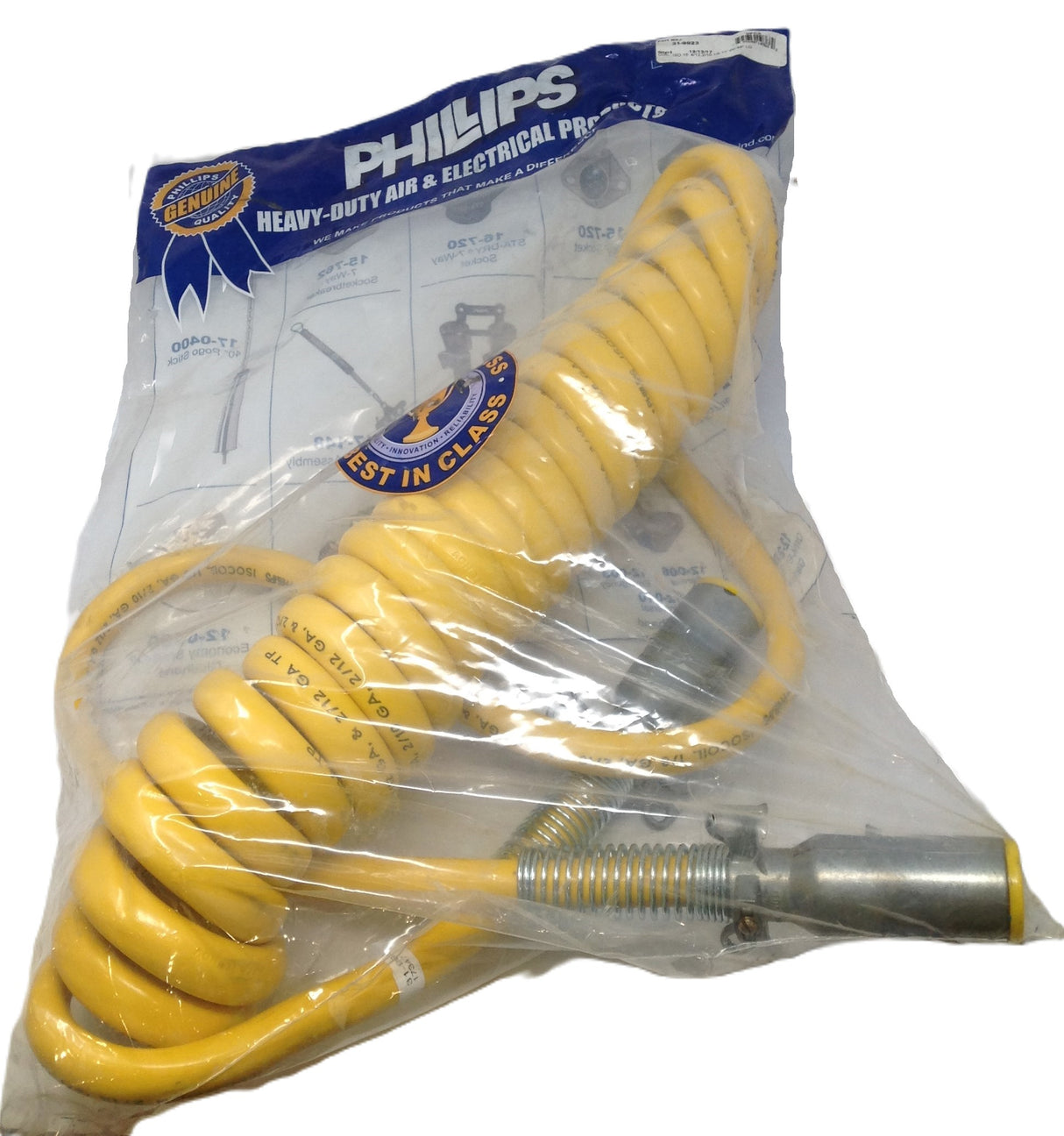 PHILLIPS ­-­ 31-9923 ­-­ COILED CABLE ASM: 15' W/48" LEAD 2-POLE YELLOW