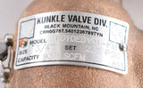 EMERSON - KUNKLE VALVE/CASH ­-­ 6010EDV01-KM-0232 ­-­ PRESSURE RELIEF VALVE
