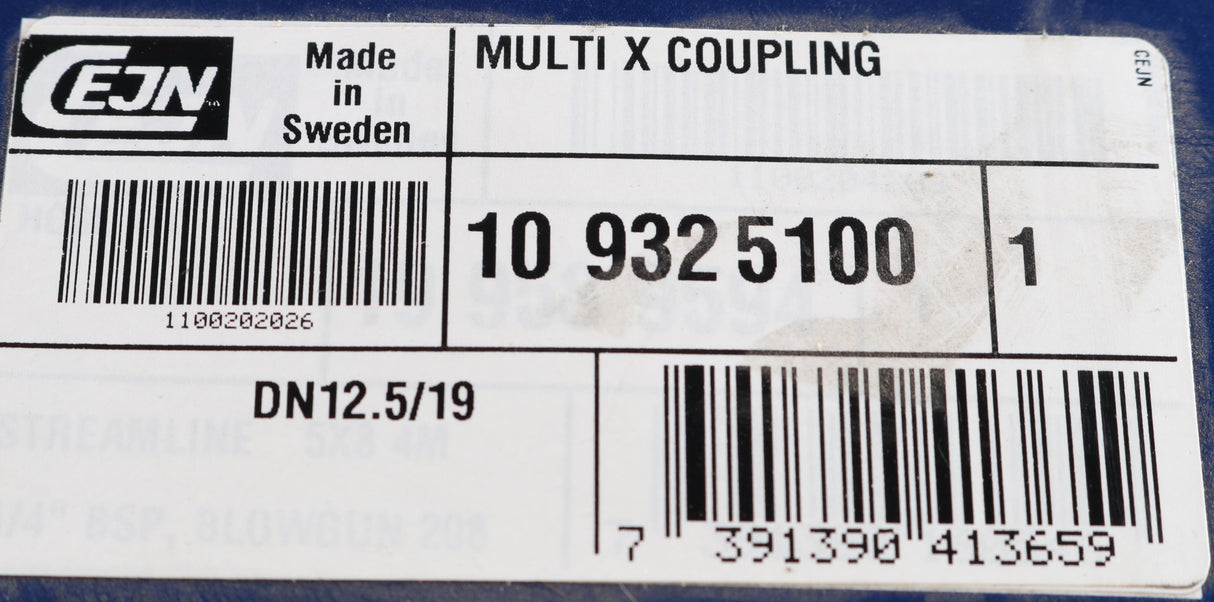 CEJN ­-­ 10-932-5100 ­-­ MULTI QUICK CONNECTION BLOCK - FEMALE