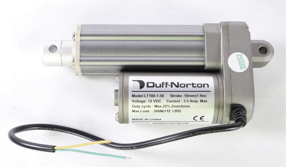 DUFF-NORTON  ­-­ LT100-1-50 ­-­ LINEAR ACTUATOR 12VDC 112lbs 50mm STROKE