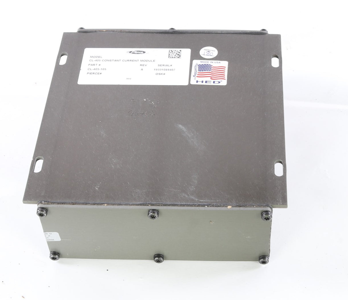 PIERCE MANUFACTURING ­-­ CL-405-105 ­-­ ELECTRONIC MODULE: CONSTANT CURRENT