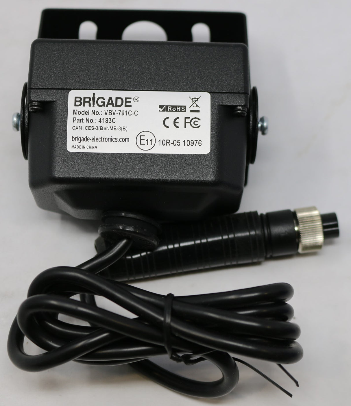 BRIGADE ELECTRONICS ­-­ VBV-791C ­-­ SELECT BACKEYE CAMERA  WATERPROOF TO IP69K