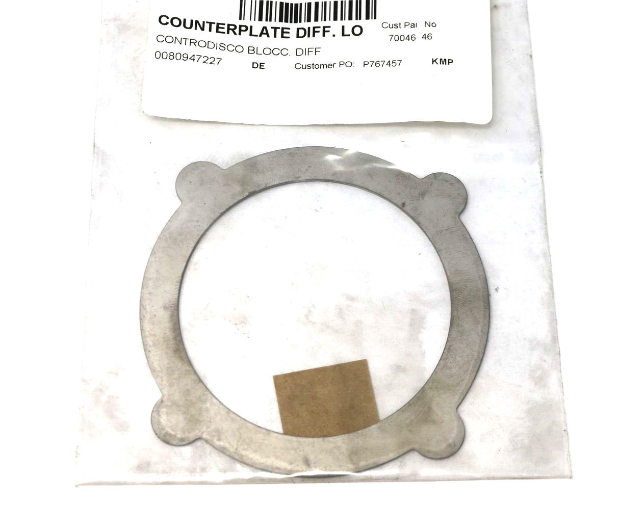 JLG ­-­ 70046446 ­-­ COUNTERPLATE: DIFF LOCK