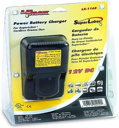 LUMAX  ­-­ LX-1165 ­-­ BATTERY CHARGER: 120V for CORDLESS GREASE GUN