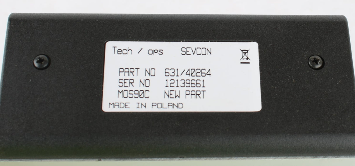 SEVCON ­-­ 631/40264 ­-­ VARIABLE SPEED UNIT