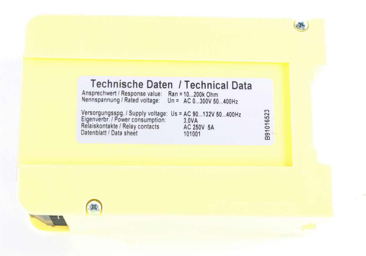 BENDER ­-­ IR140Y-413 ­-­ GROUND FAULT MONITOR 90-132V