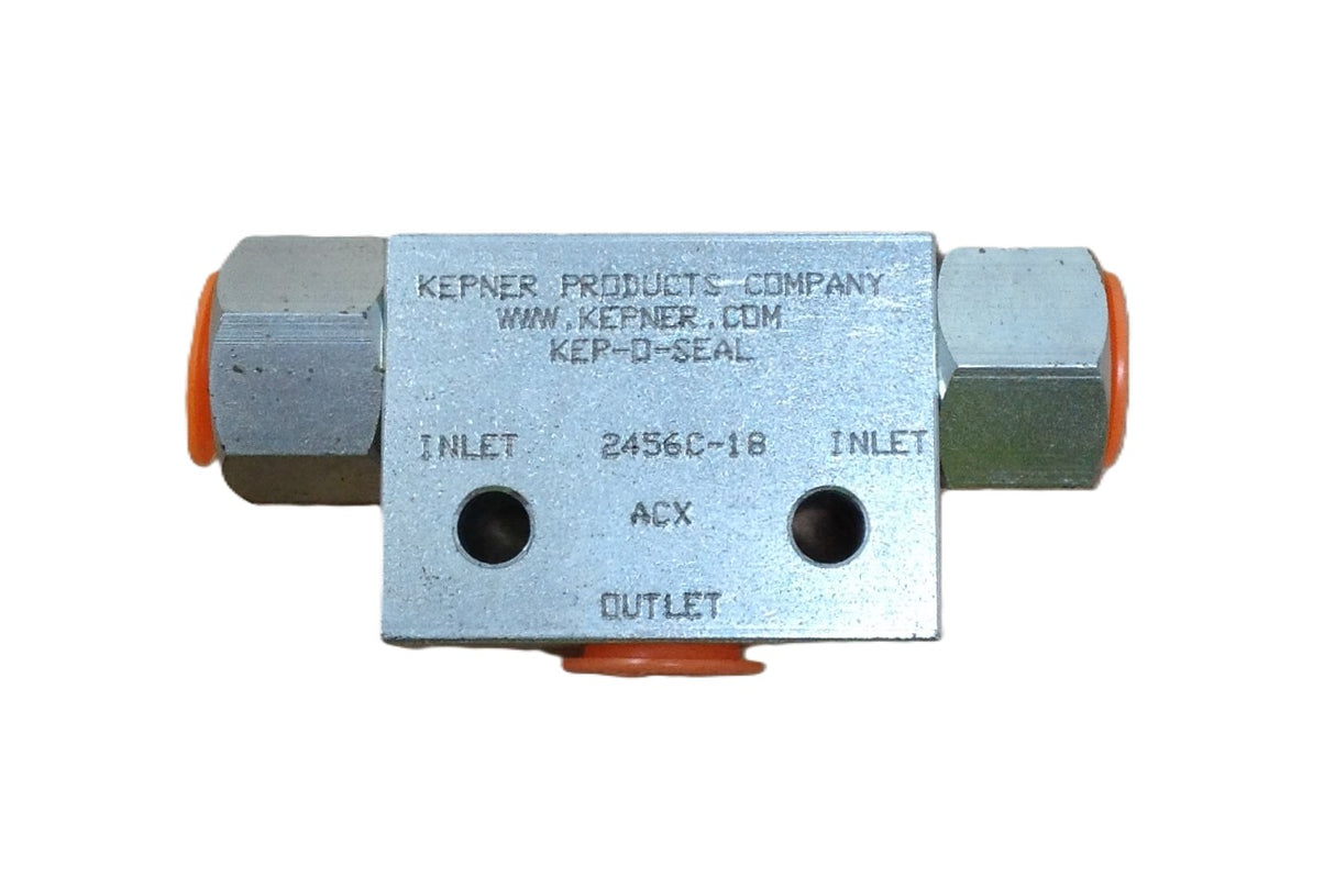 KEPNER HYDRAULIC COMPONENTS ­-­ 2456C-18 ­-­ HYDRAULIC SHUTTLE VALVE .25 NPT