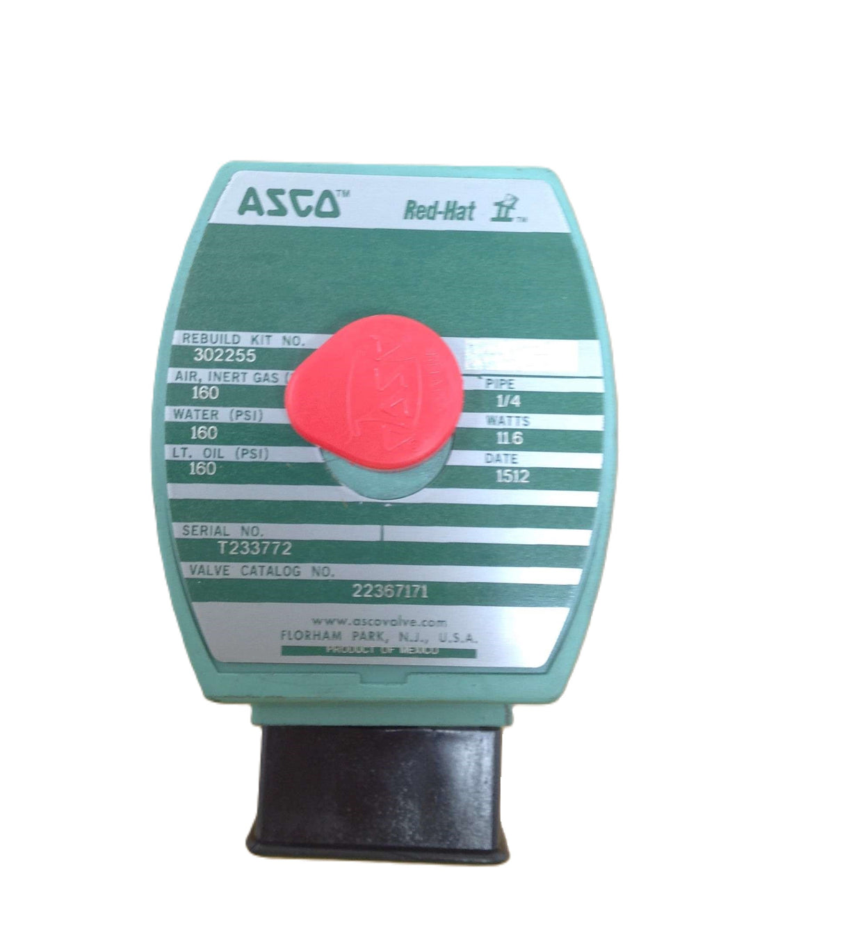 EMERSON - ASCO / JOUCOMATIC / REDHAT ­-­ 22367171 ­-­ SOLENOID VALVE: 3-WAY 24V