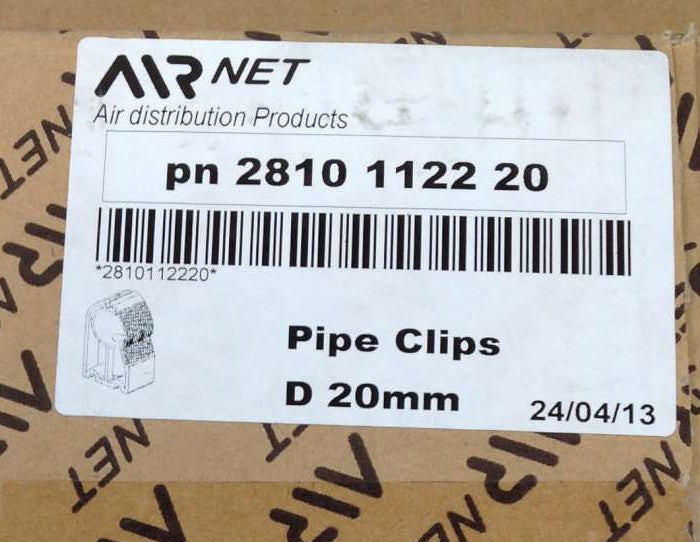 AIRnet - C. Aria C.  S.R.L  ­-­ 2810112220 ­-­ PIPE CLIPS D20mm Q=20
