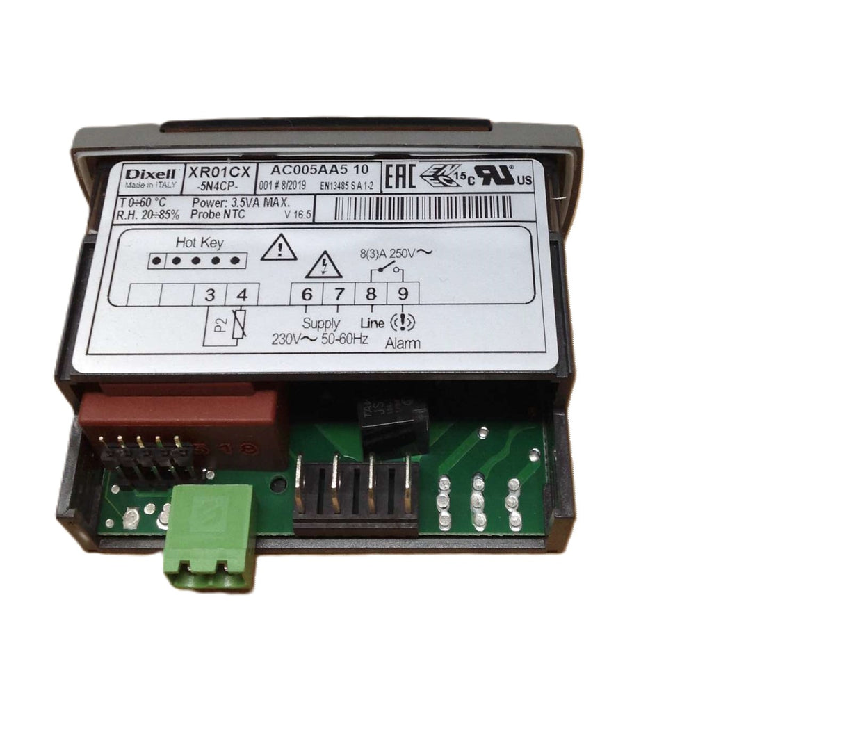 EMERSON CLIMATE - COPELAND/ALCO/DIXELL/PROACT ­-­ XR01CX-5N4CP-V16.5 ­-­ TEMPERATURE CONTROLLER 230V DEG F