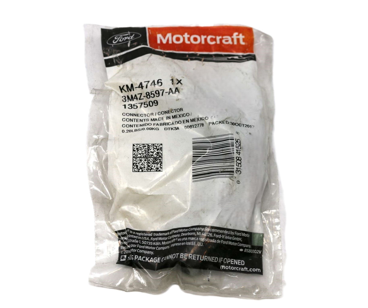 FORD ­-­ KM-4746 ­-­ MOTORCRAFT CONNECTOR: COOLANT HOSE BYPASS