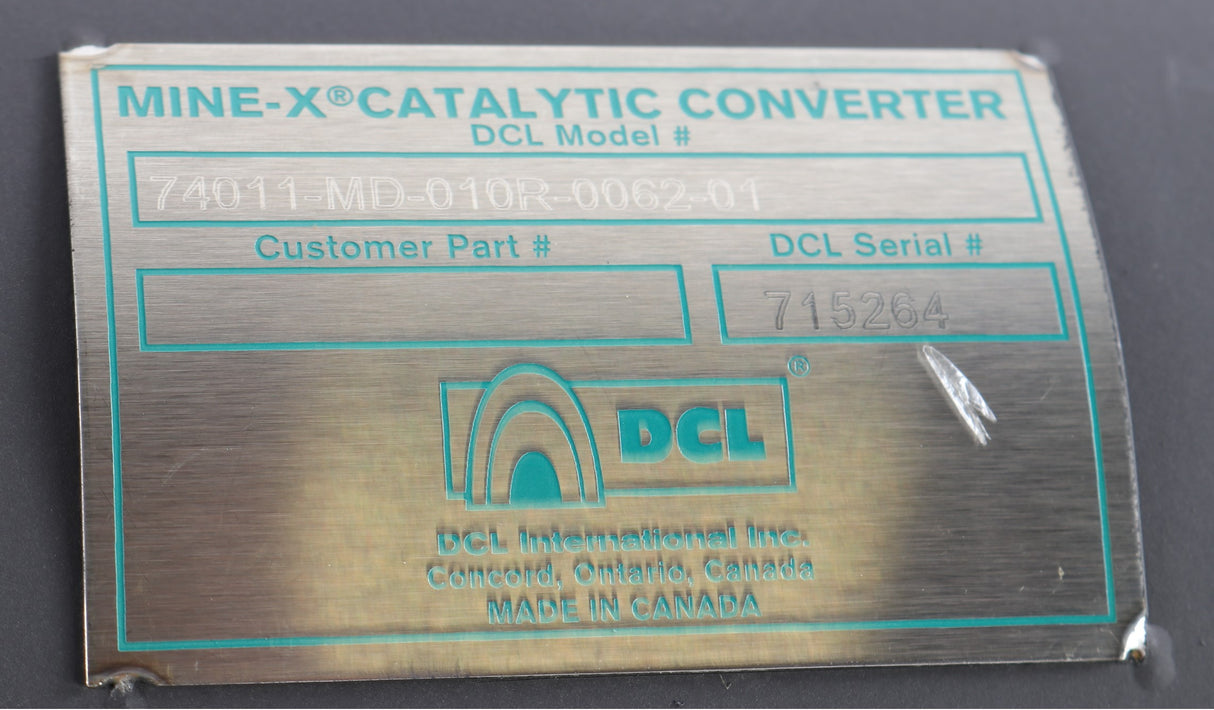 DCL INTERNATIONAL ­-­ 7472-MD-1R06-21 ­-­ EXHAUST PURIFIER