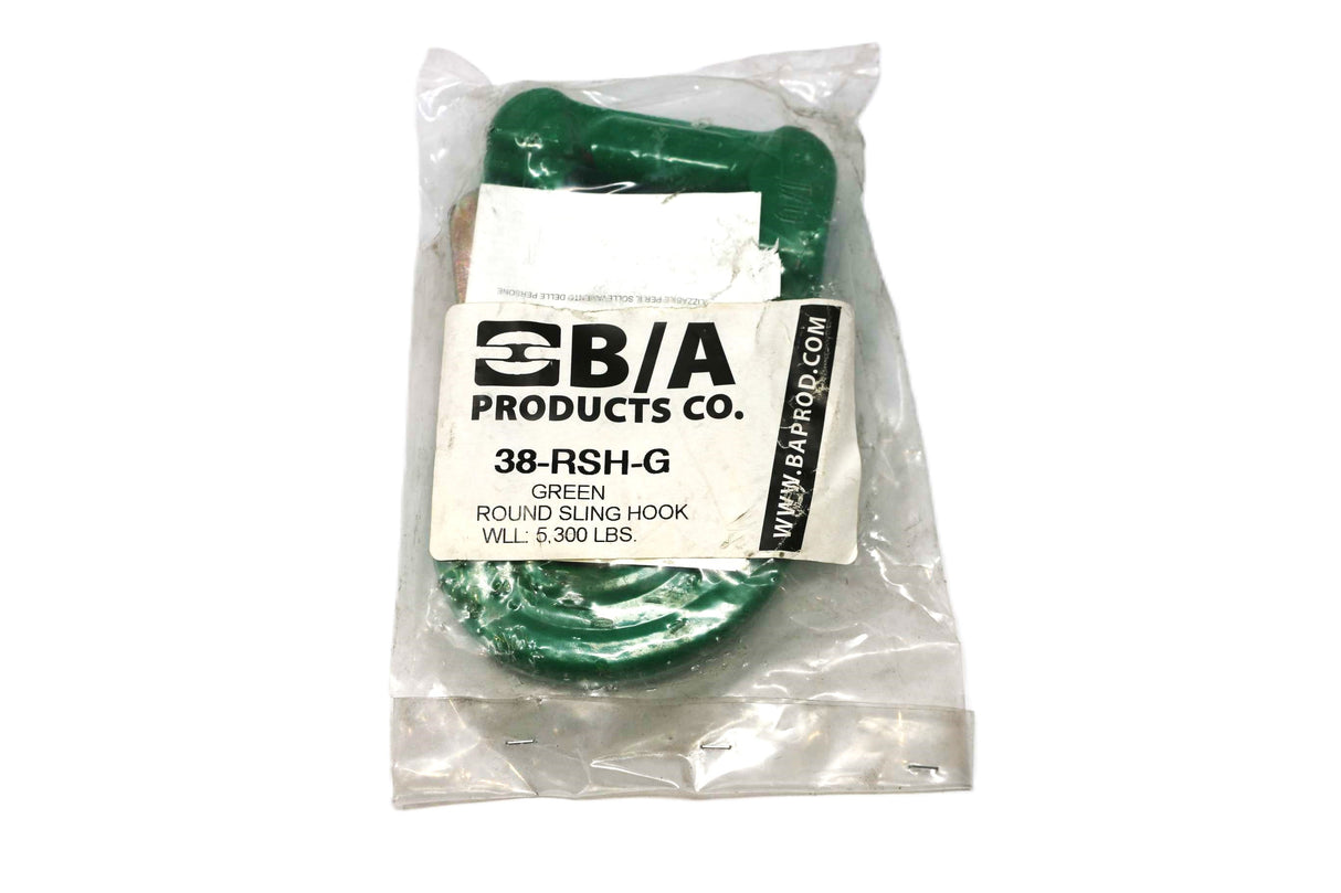 B/A PRODUCTS  ­-­ 38-RSH-G ­-­ ROUND SLING HOOK: GREEN