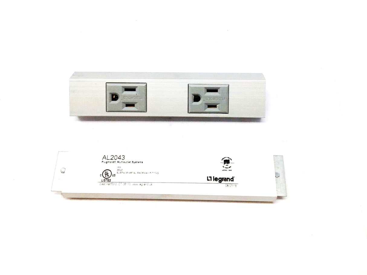 PASS & SEYMOUR ­-­ AL2043 ­-­ TWO 15A  120V U-GROUND RECEPTACLE