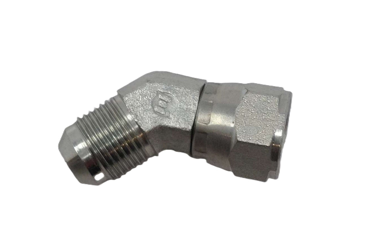 BRENNAN INDUSTRIES ­-­ 6502-08-08 ­-­ FITTING: 1/2 JIC 45% SWIVEL NUT ELBOW