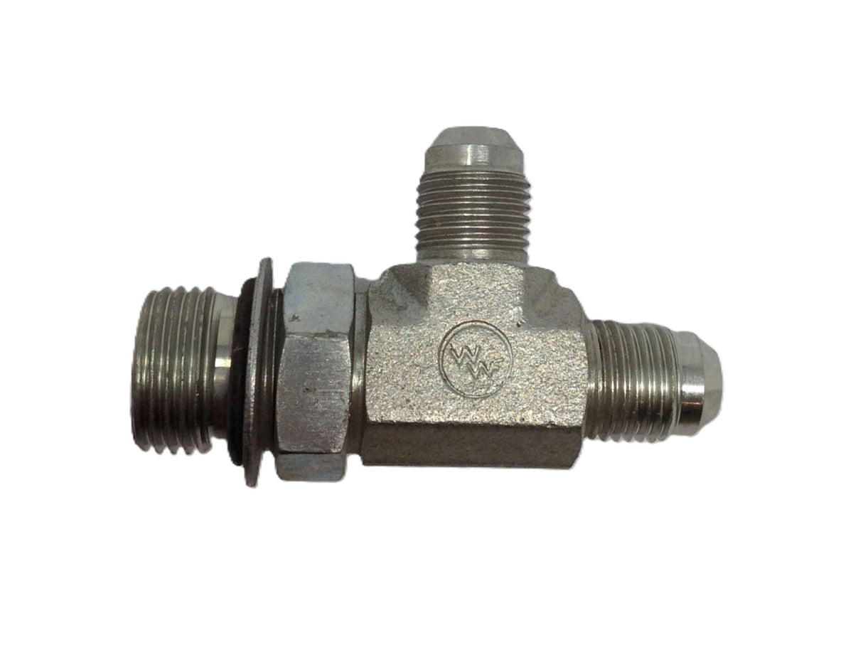 BRENNAN INDUSTRIES ­-­ 6804-06-08-06-NWO-FG ­-­ TEE FITTING: RUN 1/2 MSAE X 3/8 JIC X 3/8 JIC