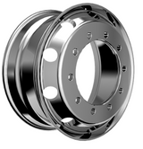 CWS ­-­ 240853 ­-­ 24.5X8.25 HUB PILOT HIGH LUSTER POLISH WHEEL