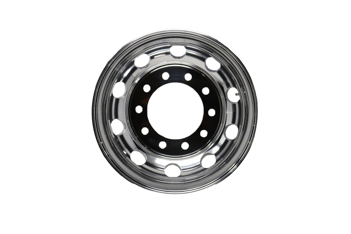 CWS ­-­ 240853 ­-­ 24.5X8.25 HUB PILOT HIGH LUSTER POLISH WHEEL