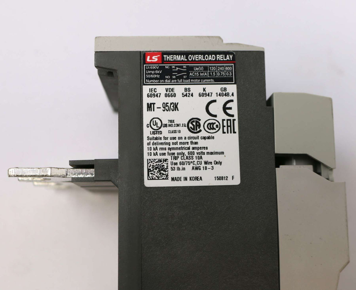 LS INDUSTRIAL SYSTEMS [LSIS]  ­-­ MT-95/3K-85 ­-­ THERMAL OVERLOAD RELAY 3P ADJUST 63-85A