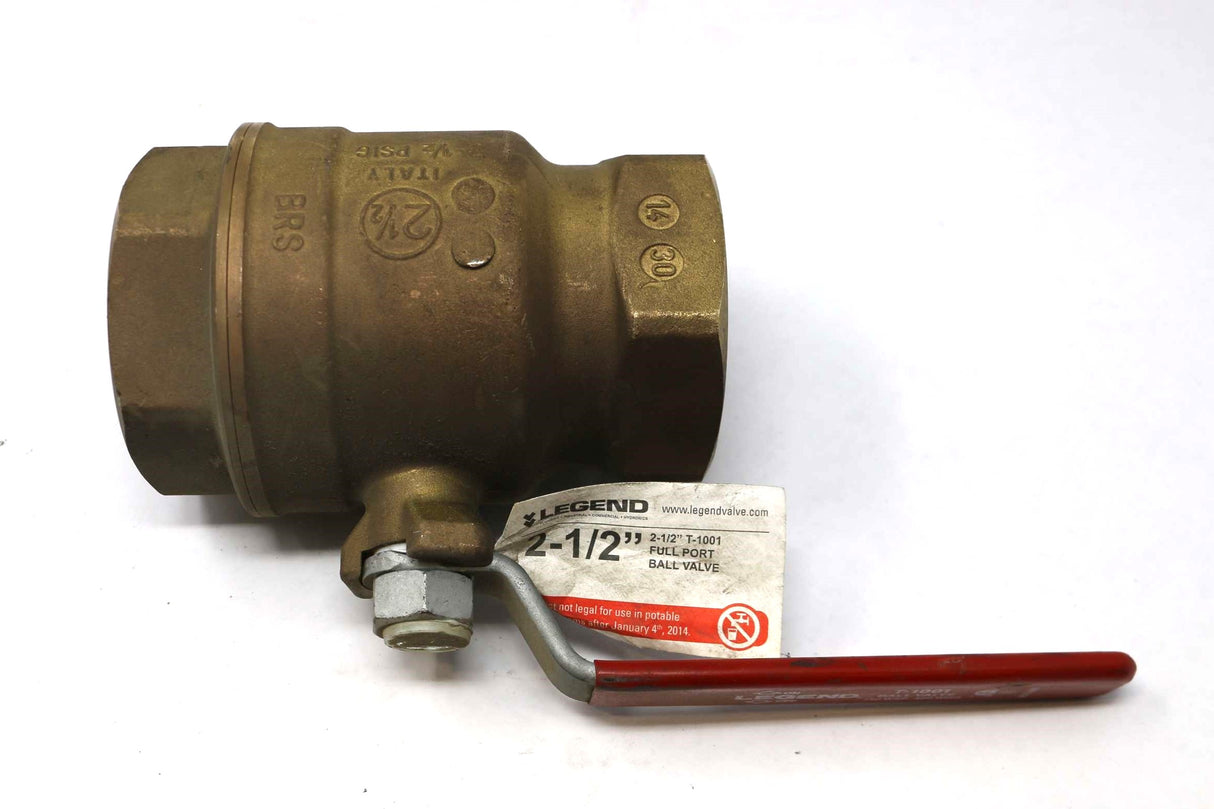 LEGEND VALVE & FITTING INC. ­-­ 101-109 ­-­ VALVE BALL 2-1/2" T-1001