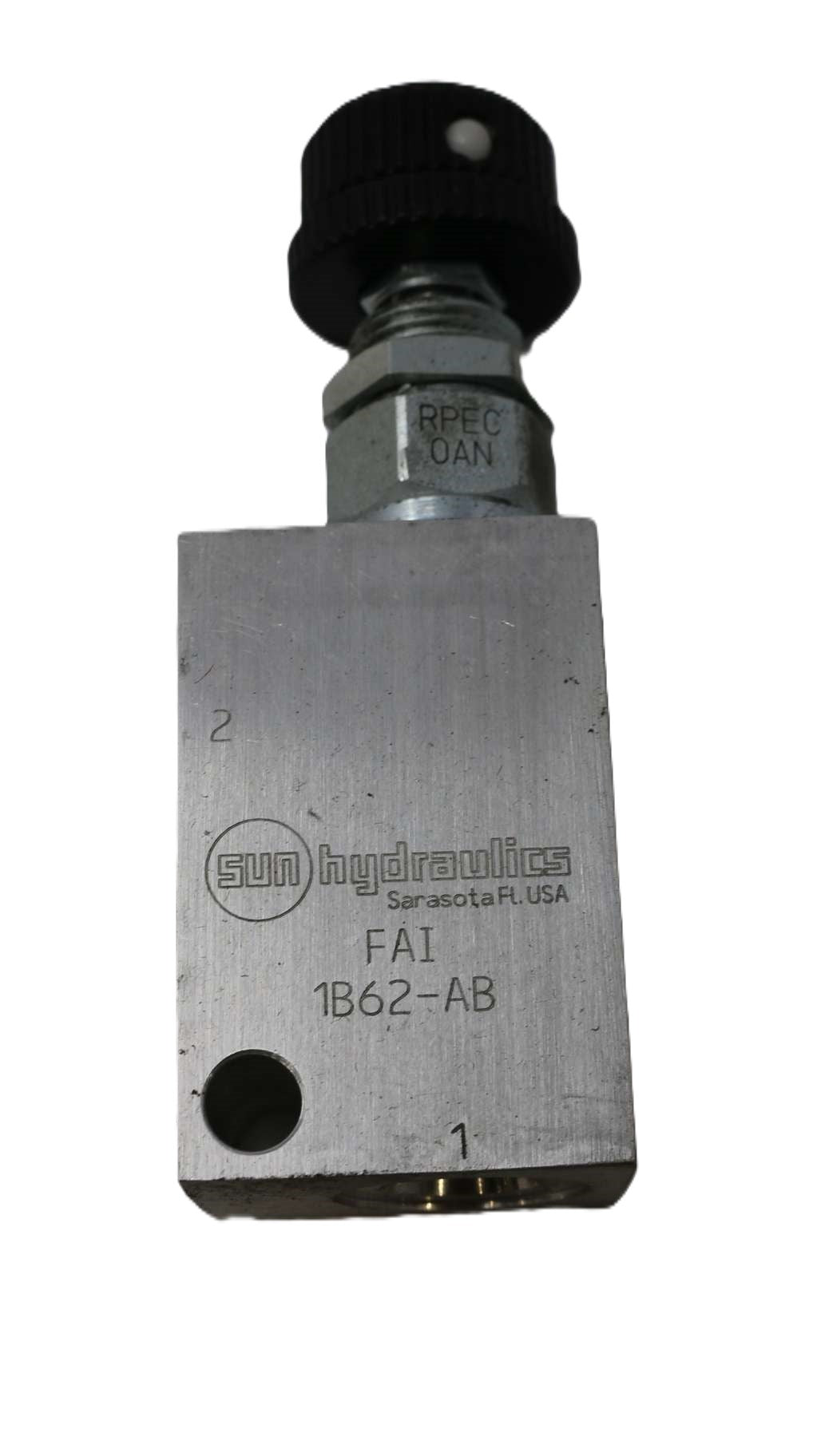 SUN HYDRAULICS ­-­ RPECOAN-FAI ­-­ HYDRAULIC RELIEF VALVE ASM: PANEL MOUNT W/KNOB