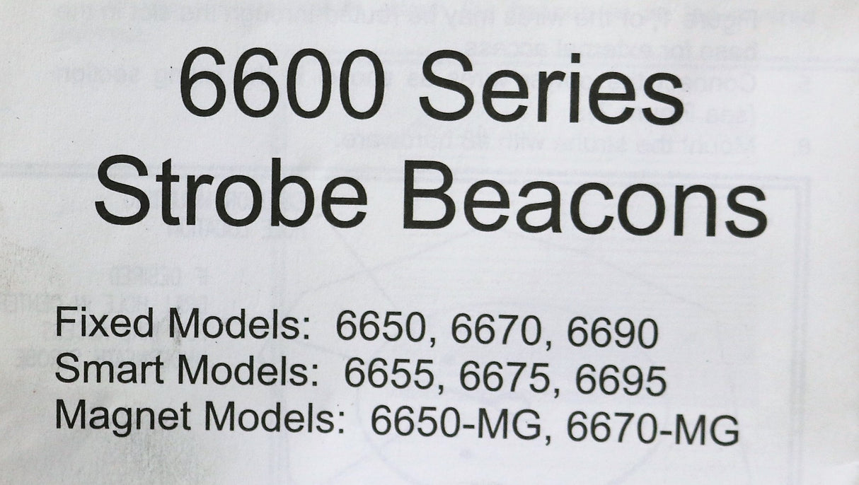 ECCO ­-­ 6650A ­-­ STROBE BEACON LIGHT