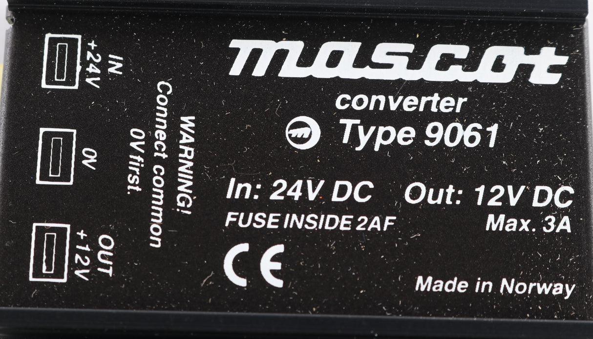 MASCOT ­-­ 9061 ­-­ DC-DC CONVERTER  6V DC/3A OUTPUT  12V DC INPUT 40W