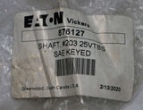 VICKERS  ­-­ 876127 ­-­ PUMP SHAFT  #203 25VTBS SAE BB KEYED 3418