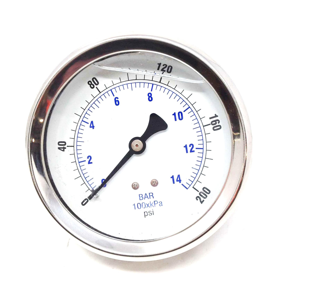 QUINCY COMPRESSOR ­-­ 1280724903 ­-­ PRESSURE GAUGE: LIQUID FILLED