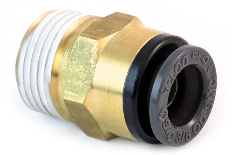 TRAMEC SLOAN ­-­ S768PMT-4-2 ­-­ FITTING CONNECTOR MALE 1/4T 1/8P DOT PUSH COMP