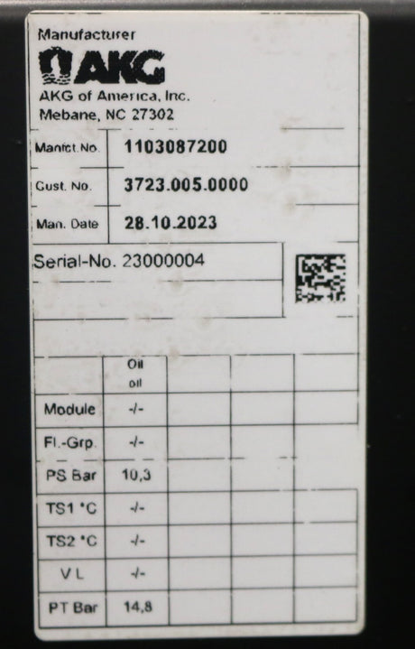 AKG ­-­ 3723.005.0000 ­-­ COOLER-OIL ENG/HYD RG66