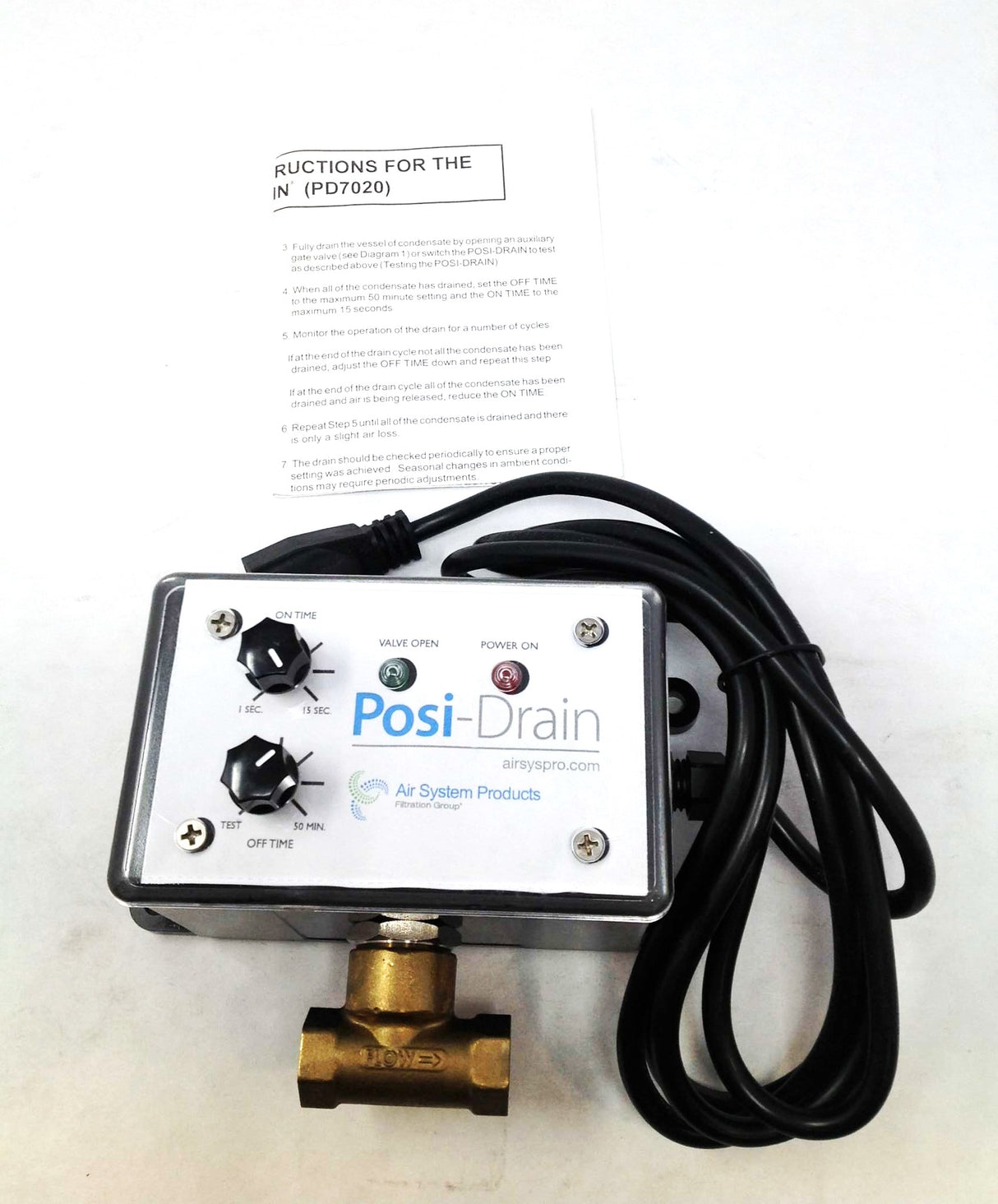 AIR SYSTEM PRODUCTS ­-­ PD7020 ­-­ DRAINTIMED SOLENOID115V/1PH