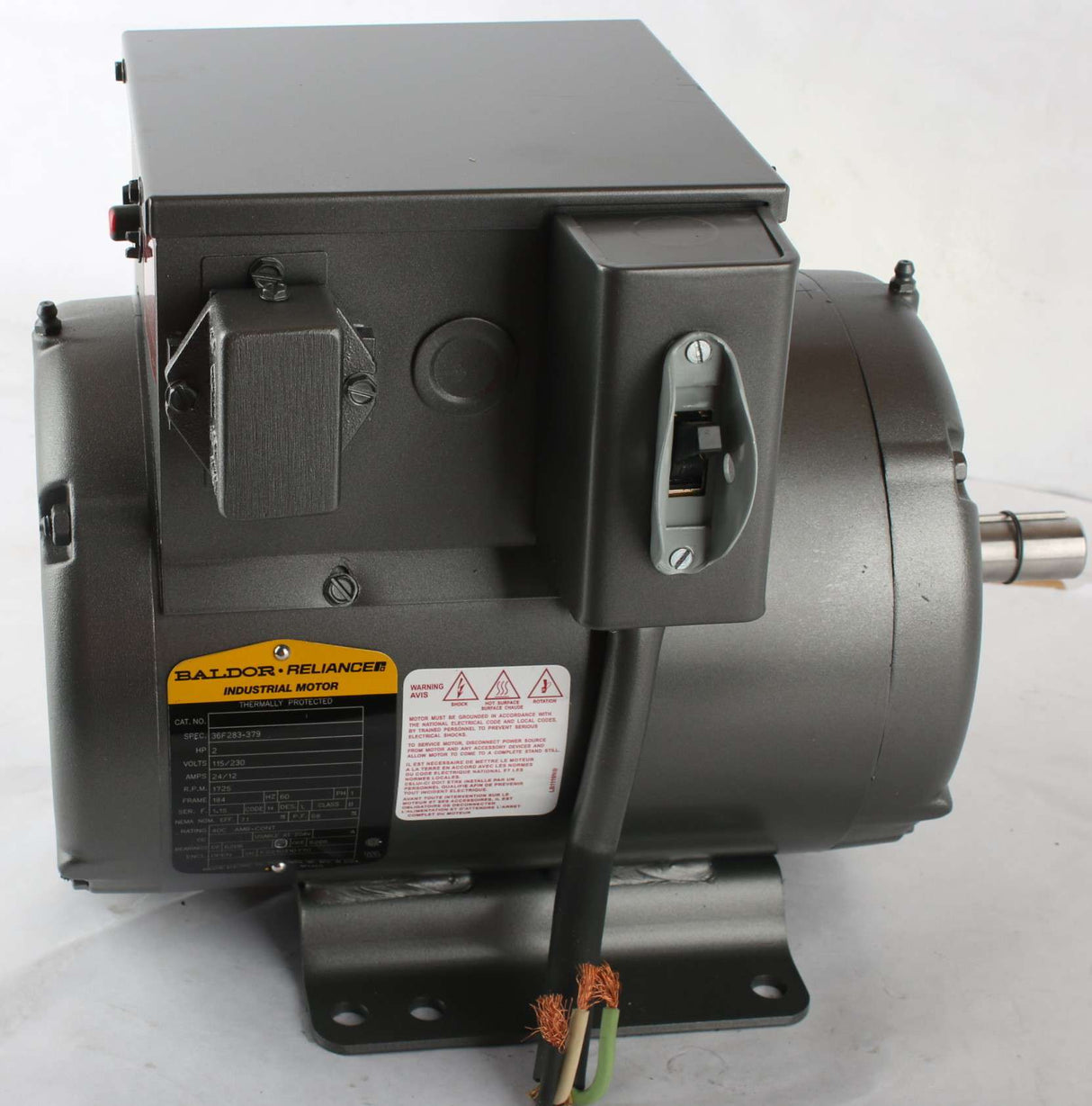 BALDOR ­-­ 36F283-379 ­-­ ELECTRIC MOTOR - 2HP 115/230V 60Hz 1725RPM