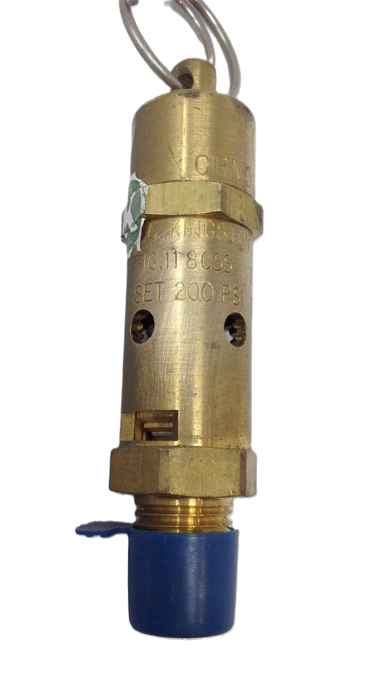 KINGSTON VALVES ­-­ 118CSS-2-200 ­-­ HIGH FLOW SAFETY VALVE  1/4''NPT  200PSI